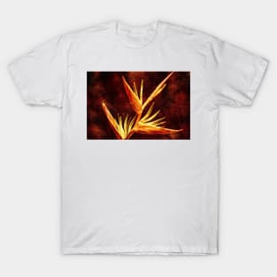 Fiery Red Bird Of Paradise T-Shirt